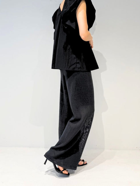 【 予約:4月下旬 】ペーパーヤーンニットPT /M262-33082