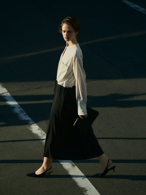 パールロングシャツOP /5436-488BKK