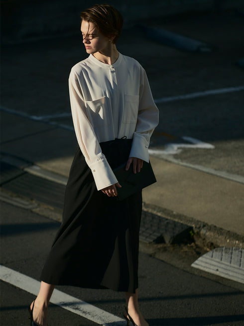 パールロングシャツOP /5436-488BKK