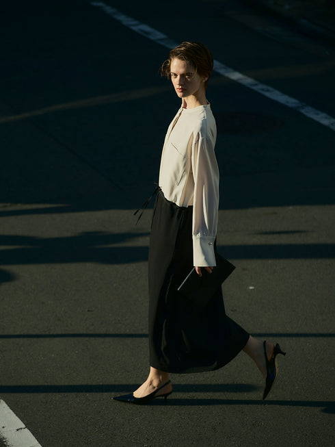 パールロングシャツOP /5436-488BKK