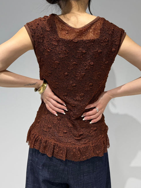 【 予約:3月下旬 】レースフレンチタンク /M262-83092