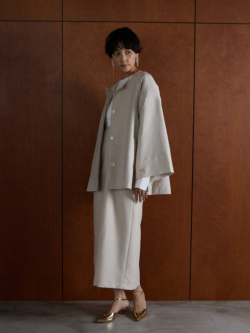 ネップツイードスクエアーネックOP /5856-412KK