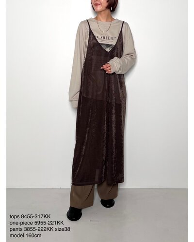 ベロアメッシュキャミOP /5955-221KK