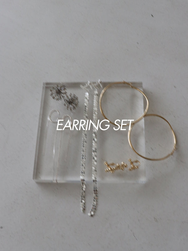 EARRING SET(4-6 items)/0062-436SH