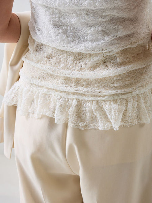 【 予約:3月下旬 】レースフレンチタンク /M262-83092