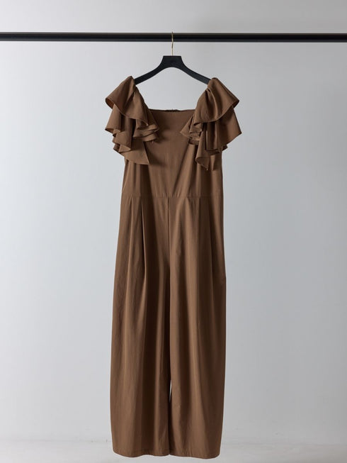 【 予約:4月下旬 】撥水フリルスリーブコンビネゾン /M262-38073