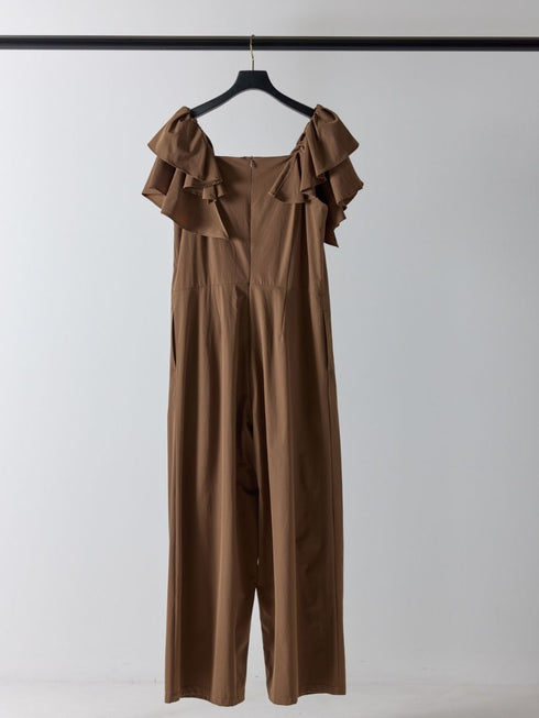 【 予約:4月下旬 】撥水フリルスリーブコンビネゾン /M262-38073