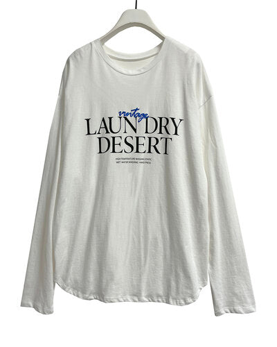 LAUNDRY発泡ロゴTee /8456-497KK