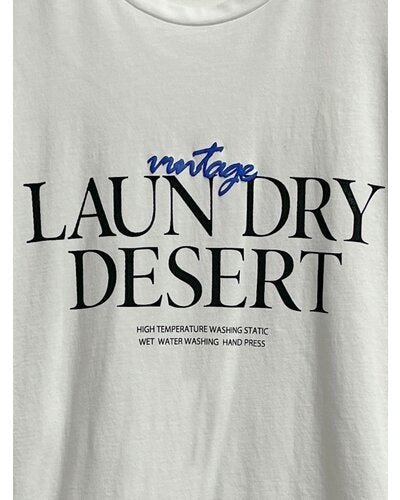 LAUNDRY発泡ロゴTee /8456-497KK