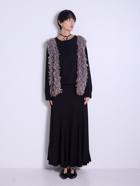 チュールレースドッキングベスト /8556-490NH