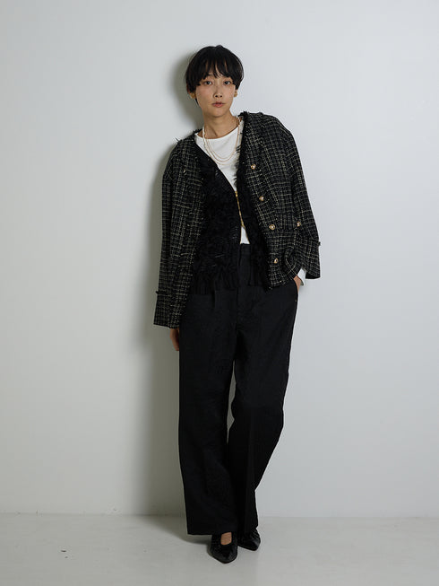 チュールレースドッキングベスト /8556-490NH