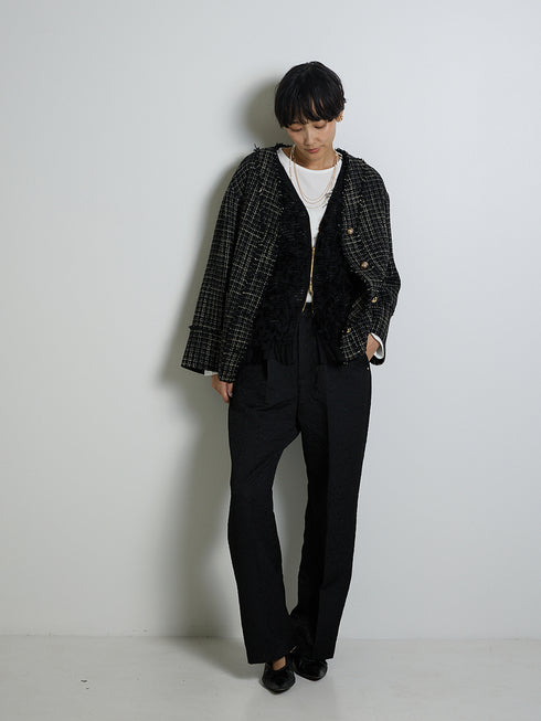 チュールレースドッキングベスト /8556-490NH