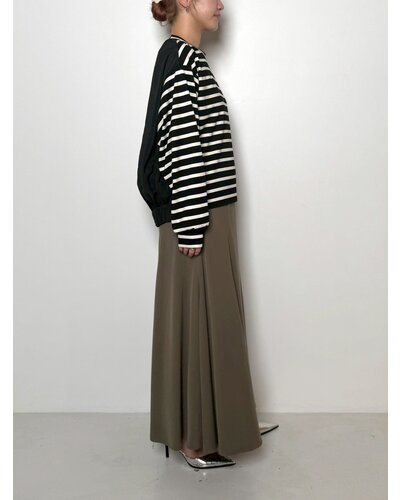 ボーダー布帛ドッキングPO /8956-430KK