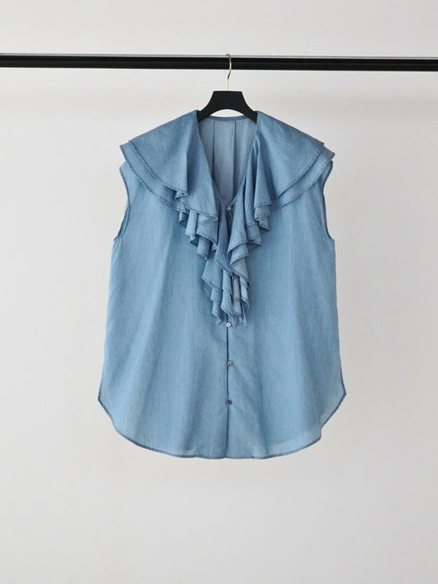 【 予約:4月下旬 】3ozデニムラッフルBL /M262-13077