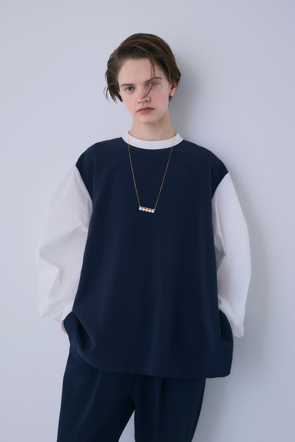 ボリューム袖ハイネックBL /1236-524BMK