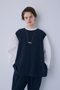 ボリューム袖ハイネックBL /1236-524BMK