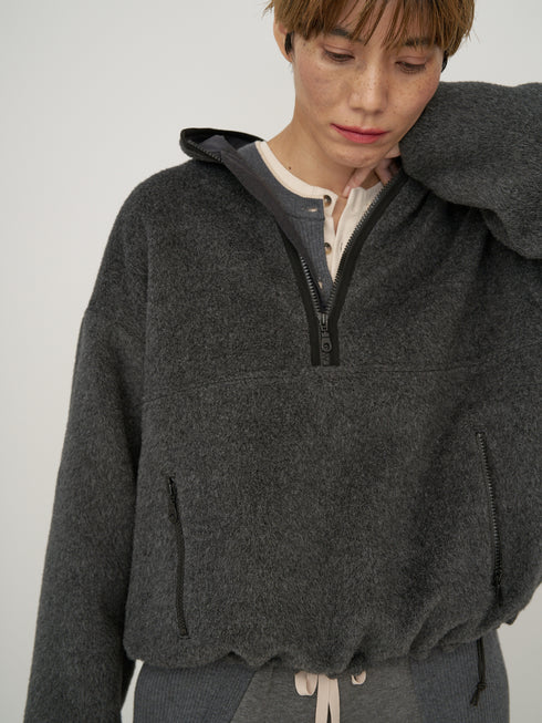 SHAGGY HALF ZIP JK /Y254-41126-3