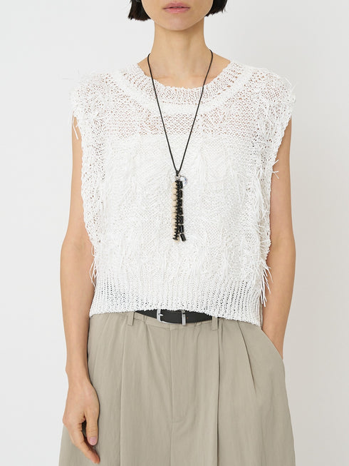 カットJQフリンジニットベスト / 9261-091GS