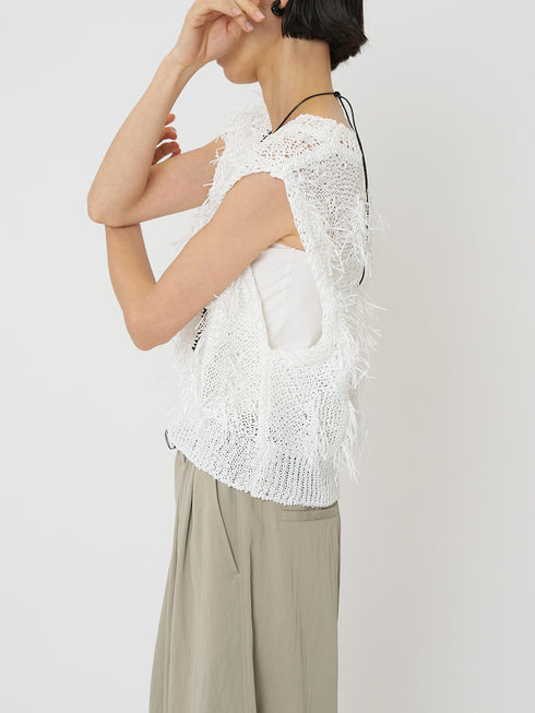 カットJQフリンジニットベスト / 9261-091GS