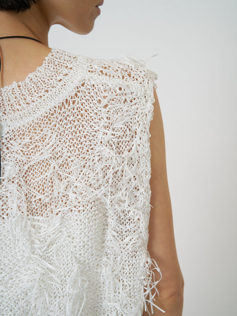 カットJQフリンジニットベスト / 9261-091GS