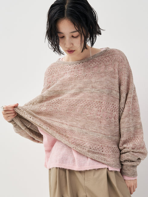 シアーボリュームスカシニットPO /9554-075JR