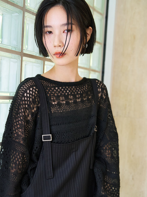 シアーボリュームスカシニットPO /9554-075JR