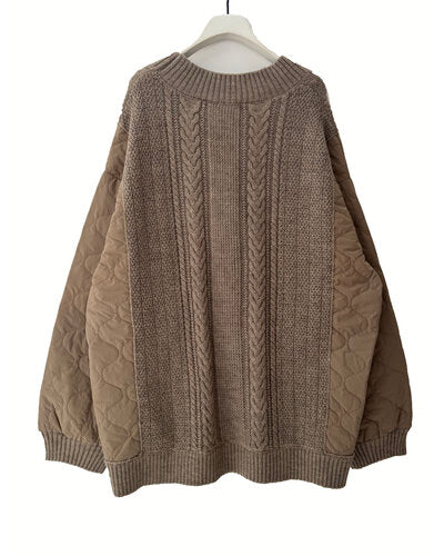 中綿ケーブルニットCD /9555-295JR