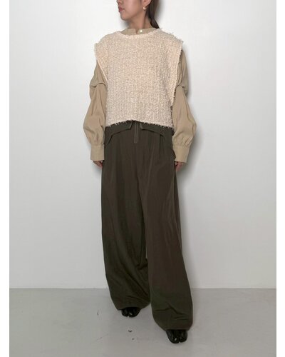 ツイードライクニットベスト /9556-480JR