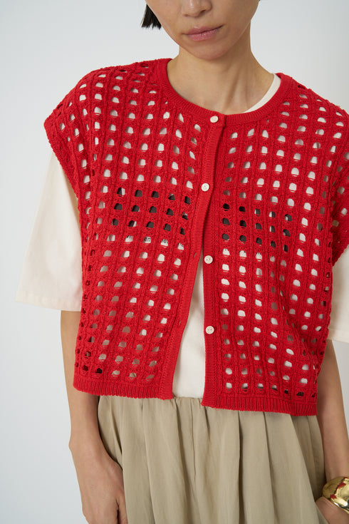 メッシュボックスニットベスト / 9561-098DP