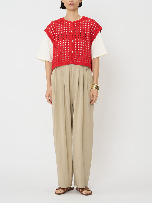 メッシュボックスニットベスト / 9561-098DP