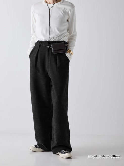 MOLE TWILL TUCK WIDE PT /Y254-31136