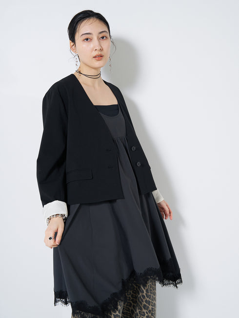 【 予約:8月中旬 】ダブルバーブローチ&ネックレス /0064-175SH