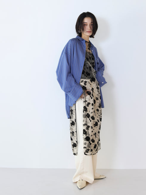 フロッキーオーガンジーシアーワンピース /5246-515NH