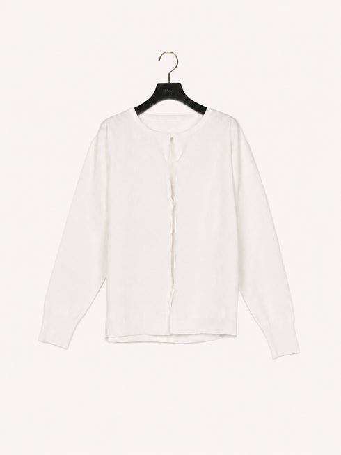 【 予約:1月中旬 】DRAWSTRING CARDIGAN /M264-98184