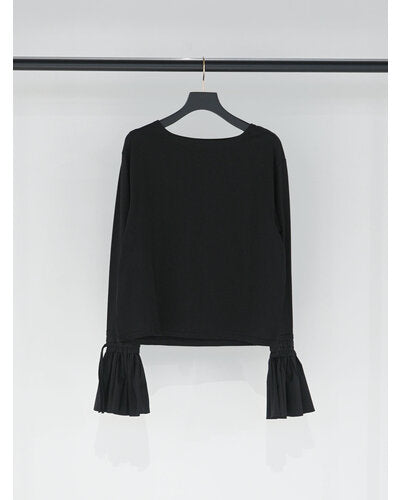 【 予約:12月中~下旬 】シャツスリーブ無地TOPS /M254-83035