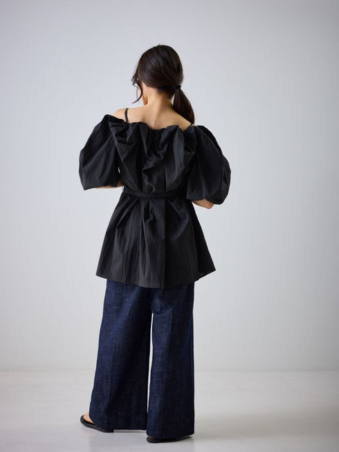 【 予約:4月下旬 】2WAYオフショルブラウス /M262-13055