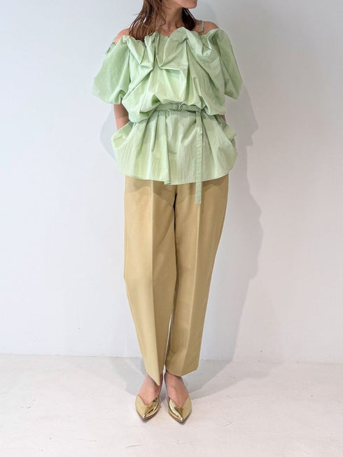 【 予約:4月下旬 】2WAYオフショルブラウス /M262-13055