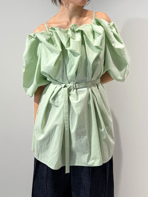 【 予約:4月下旬 】2WAYオフショルブラウス /M262-13055