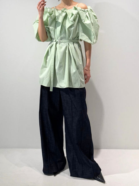 【 予約:4月下旬 】2WAYオフショルブラウス /M262-13055