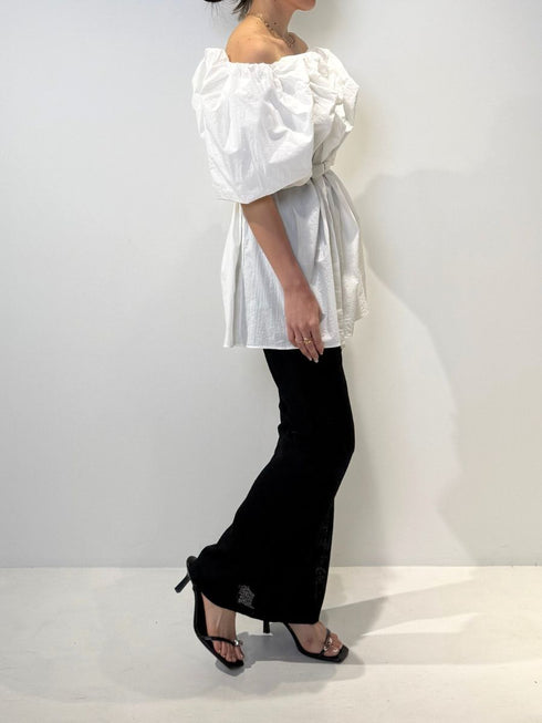 【 予約:4月下旬 】2WAYオフショルブラウス /M262-13055