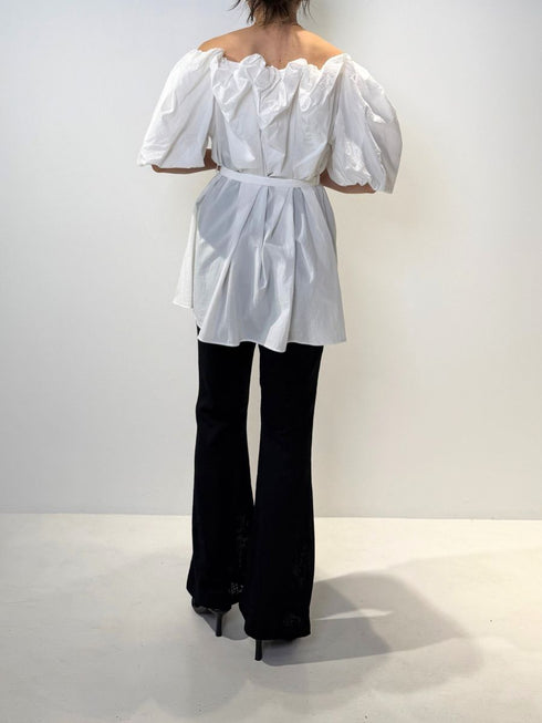 【 予約:4月下旬 】2WAYオフショルブラウス /M262-13055