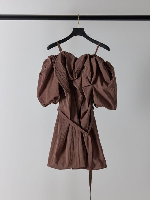 【 予約:4月下旬 】2WAYオフショルブラウス /M262-13055