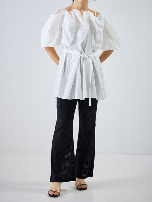 【 予約:4月下旬 】2WAYオフショルブラウス /M262-13055