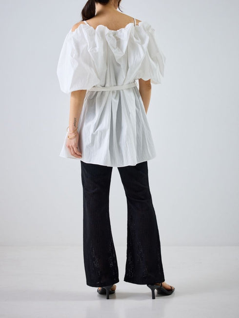 【 予約:4月下旬 】2WAYオフショルブラウス /M262-13055