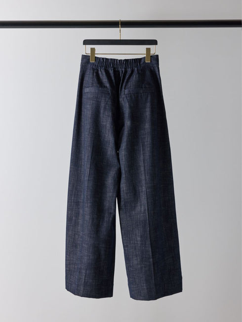 【 予約:4月下旬 】リネンデニムワイドPT /M262-33076