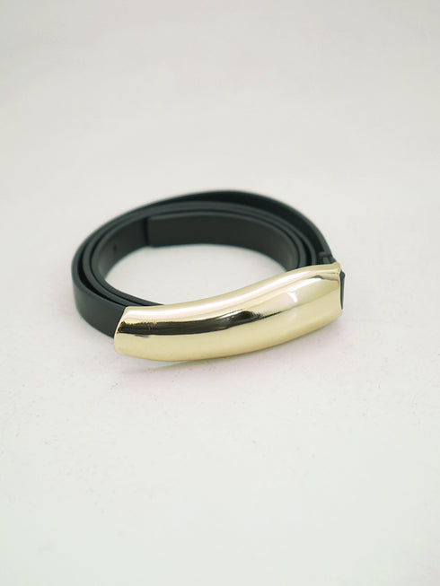 メタルプレートエコレザーベルト /M254-00060