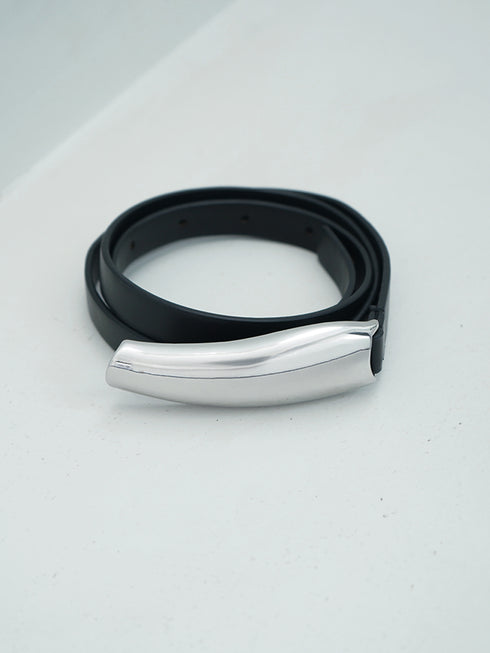 メタルプレートエコレザーベルト /M254-00060