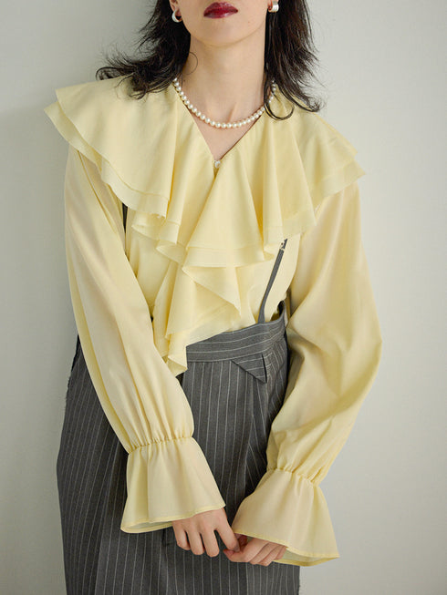 ラッフルブラウス /M254-13045