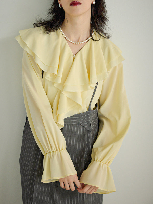 ラッフルブラウス /M254-13045