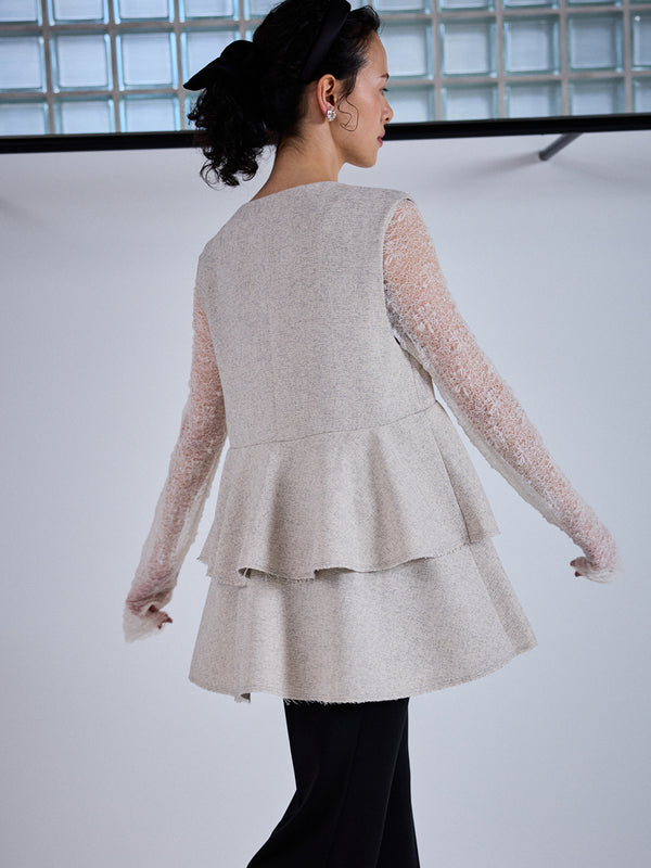 ツイードティアードベスト /M254-43041